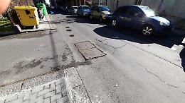 Catania: botola TELECOM con segni di cedimento in via Ingegnere