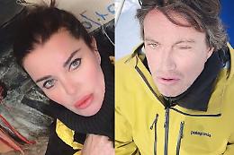 Alba Parietti e Cristiano De Andrè: vacanze sulla neve in un posto da favola