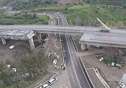 Viadotto Imera, fino alla fine di luglio aperta una sola corsia per consentire il varo dell'impalcato