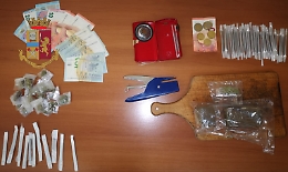 Palermo, polizia trova un laboratorio della droga allo Zen