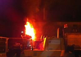 Escavatore ditta messinese incendiato nella Locride