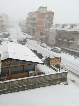 Temperature in picchiata, neve a Santo Stefano Quisquina