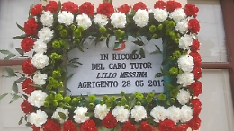 Agrigento, AEL: deposta corona di fiori in memoria di Lillo Messina