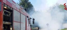 Tir in fiamme lungo la Palermo-Catania: lunghe code di auto