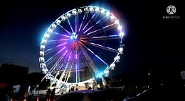 Taglio del nastro per la ruota panoramica a Catania