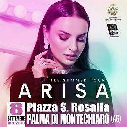 Arisa in concerto in omaggio della Patrona di Palma di Montechiaro