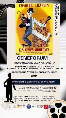Circolo Articolo Citt&agrave; di Palermo: al via Musica e Cinema con l&rsquo;arte di Charlie Chaplin