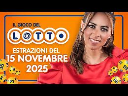 Lotto, 10eLotto e Superenalotto: le estrazioni e le quote del 15 novembre 2025