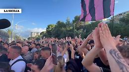 Un murale per Joshua e Alessia, il sorriso rosanero che resta al Renzo Barbera: video