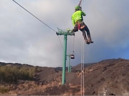 Emergenza in quota: il Sass si addestra sulla funivia dell&rsquo;Etna