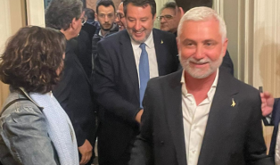 Salvini, cena a sorpresa a Messina con i candidati della Lega