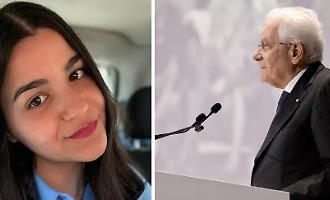 Claudia Savarino, il presidente della Repubblica Sergio Mattarella