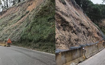 Aidone, riapre la statale 288: era stata chiusa per la frana causata da "Harry"