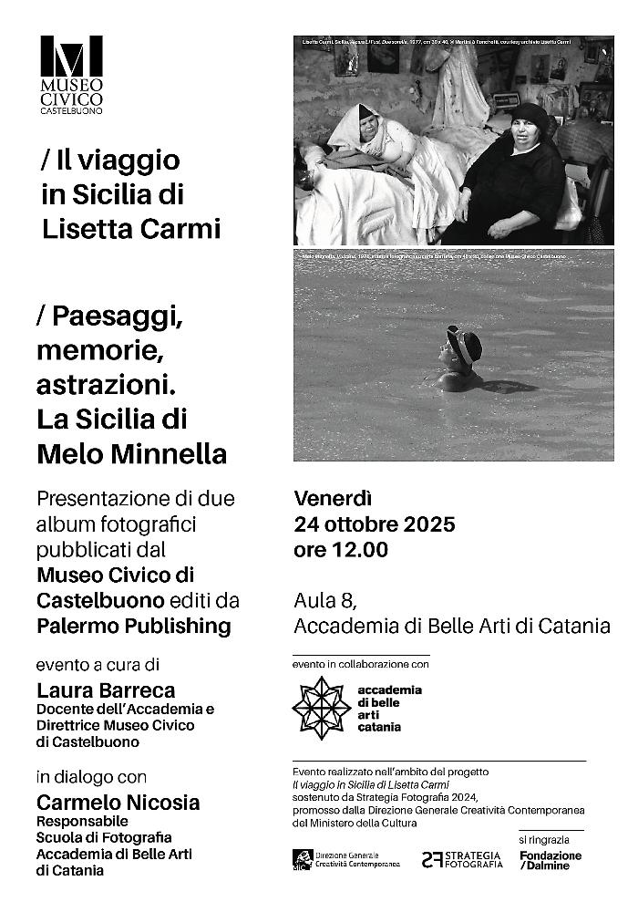 Sguardi sulla Sicilia: Lisetta Carmi e Melo Minnella all'Accademia di Belle Arti di Catania