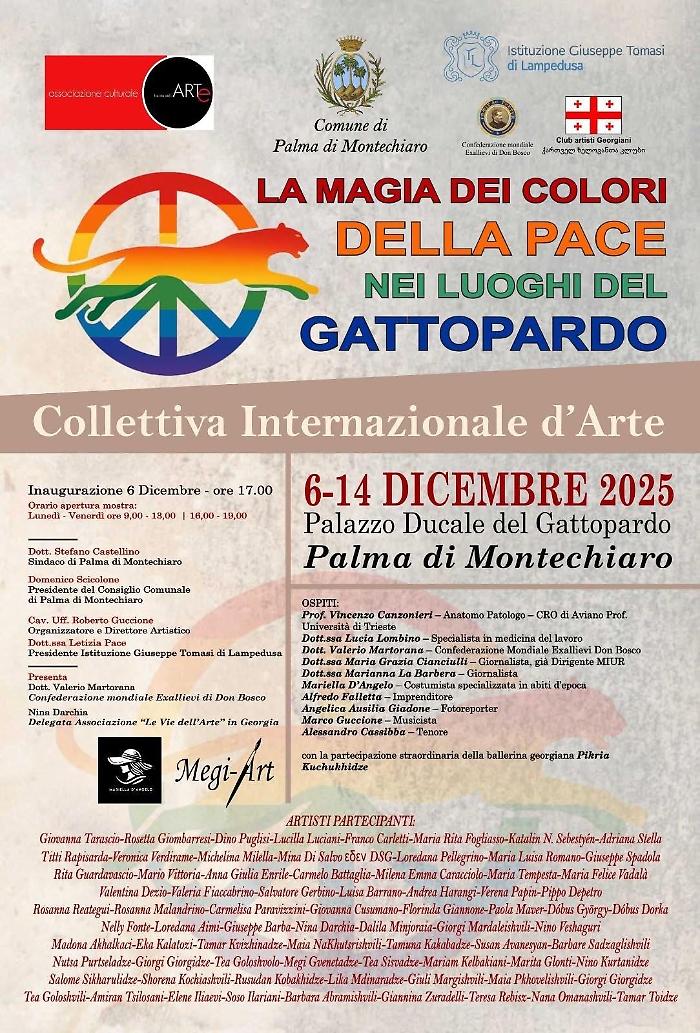 “La magia dei colori della Pace nei luoghi del Gattopardo”