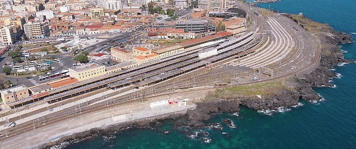catania centrale nodo raddoppio ferrovia