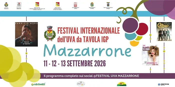 Mazzarrone celebra la sua uva: tre giorni tra tradizione, arte, musica e spettacolo